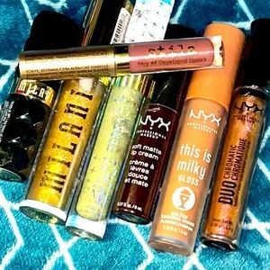 ULTA LIP stick + gloss bundle—NYX, Milani, Stila
